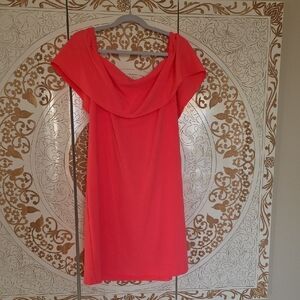 Elegant Coral Dress